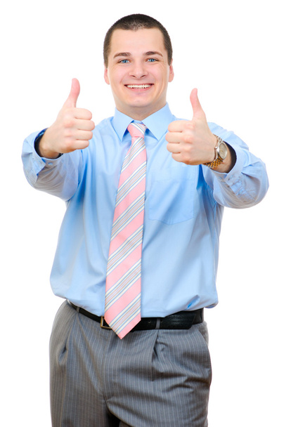 Businessman thumb up - Фото, изображение