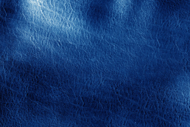 Navy kék tónusú leathered bőr textúra. - Fotó, kép