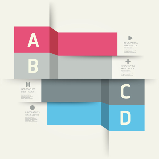 Modern Design template soft colour, can be used for infographic - Vector, Image