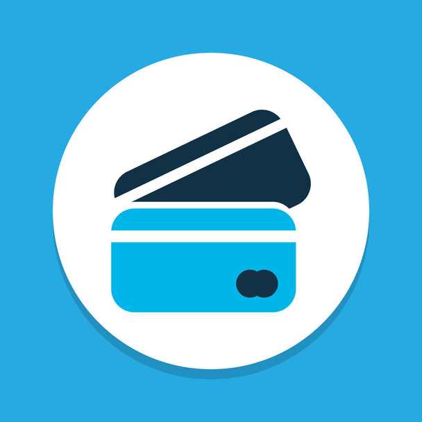 Ícone de cartão de crédito símbolo colorido. Elemento de pagamento isolado de qualidade premium em estilo moderno
. - Foto, Imagem