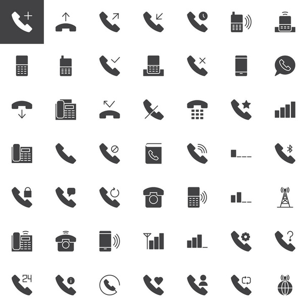 Phones vector icons set - Vector, Image