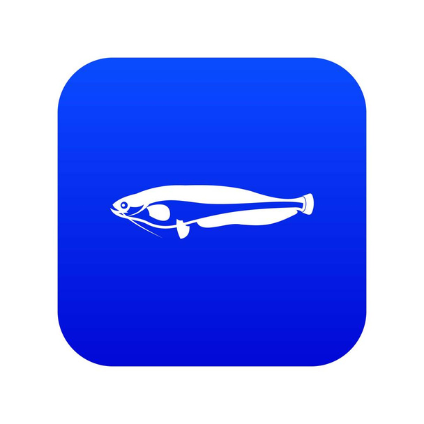 Atlantic mackerel, Scomber scombrus icon digital blue - Vettoriali, immagini