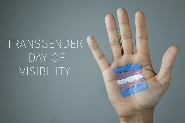 szöveg transznemű nap a láthatóság - Fotó, kép