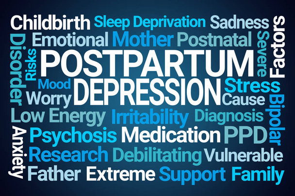 Postpartum Depression Word Cloud - Photo, Image