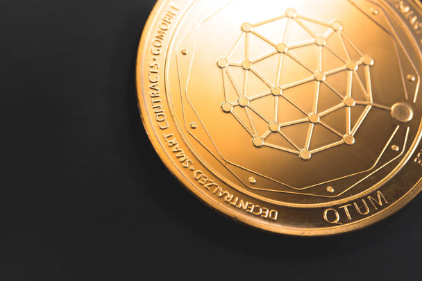 qtum Coin cryptogeld - Foto, afbeelding