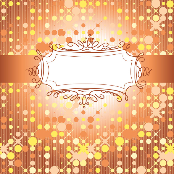 Template with golden star and circle background - Vecteur, image