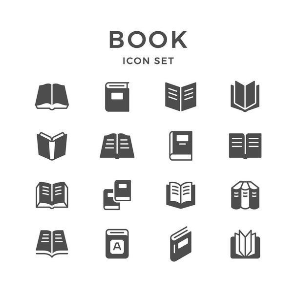 Набор икон книги
 - Вектор,изображение