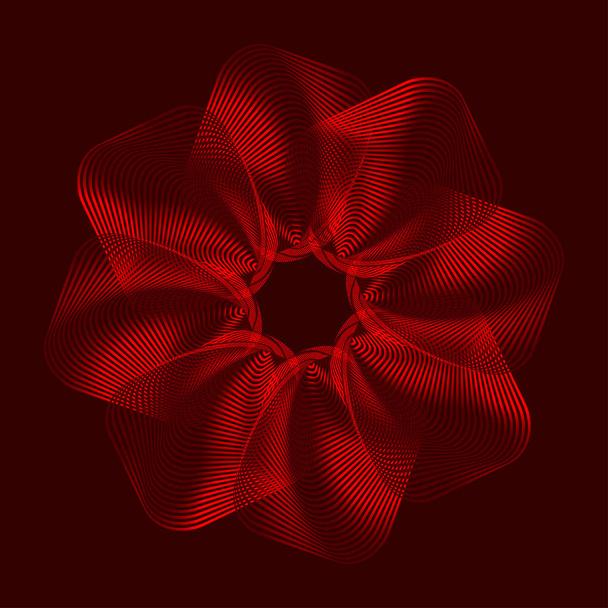 absztrakt virág alakú  - Vektor, kép