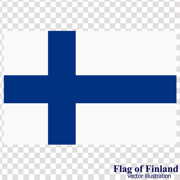 Vlag van Finland. Vector. - Vector, afbeelding