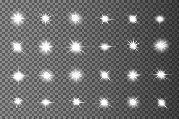 Effet de lumière blanche isolé lumineux
, - Vecteur, image