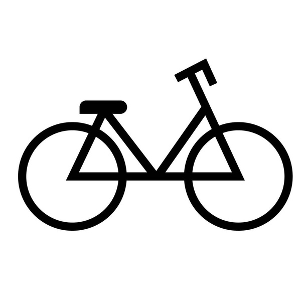 bike flat illustration on white - Vektör, Görsel