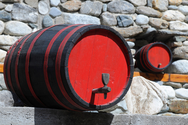 Dos barricas de vino
 - Foto, imagen