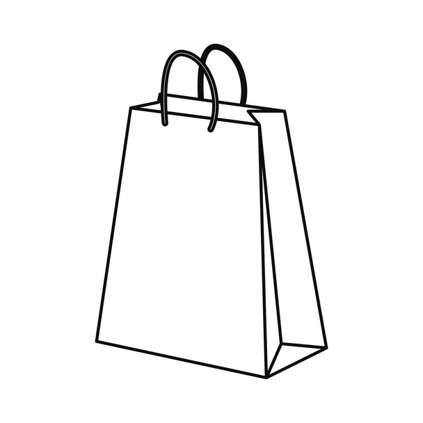 сумка для покупок на білому тлі
 - Вектор, зображення