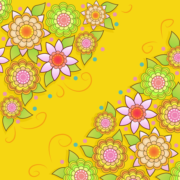 Vector floral background design - Vektör, Görsel
