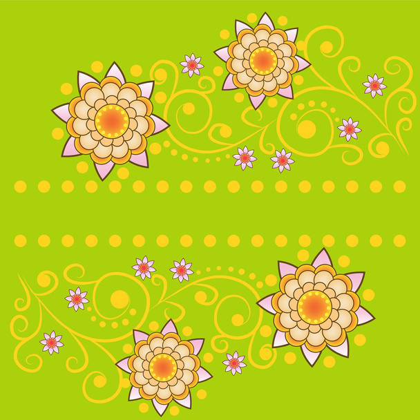 vector floral achtergrondontwerp - Vector, afbeelding