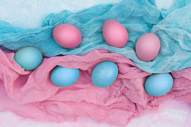 Pastel Easter eggs. Easter. - Photo, Image
