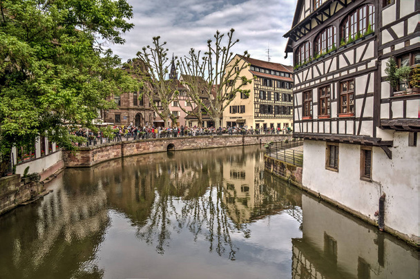 riverside little french in strasbourg - Photo, Image