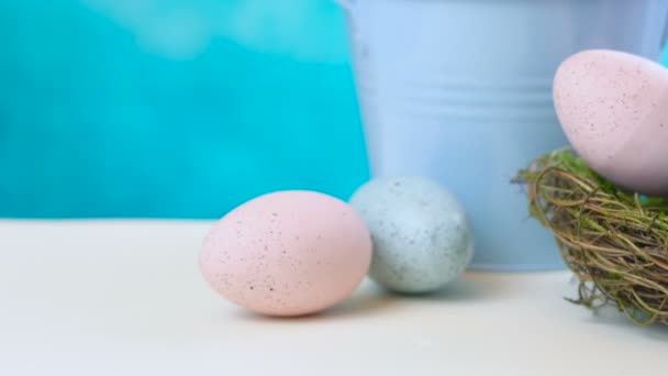 Avustralya sütlü çikolata Bilby Paskalya yortusu yumurta ile yumurta yuvada - Video, Çekim