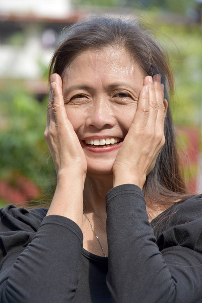 Minority Female Senior And Happiness - Photo, Image