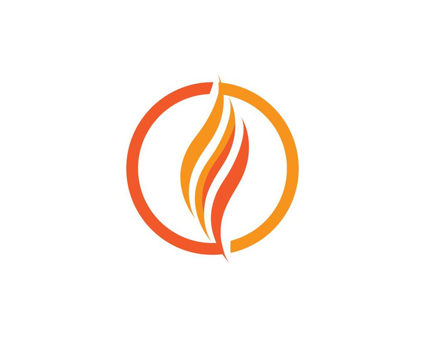 полум'я вогню Шаблон логотипу
  - Вектор, зображення