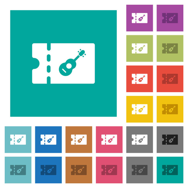 Магазин инструментов скидка купон квадратный плоский многоцветные иконы
 - Вектор,изображение