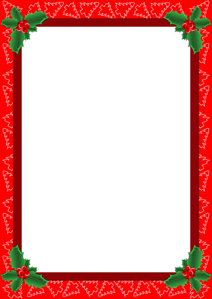 Christmas frame - Vector, imagen
