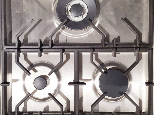クローズ アップの詳細をストーブ燃焼ガス バーナー キッチン - 写真・画像