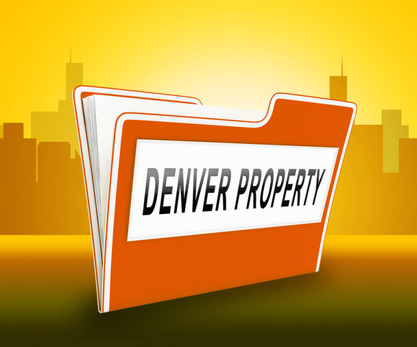 Denver Real Estate mappa Colorado tulajdonság és Inve mutatja be. - Fotó, kép