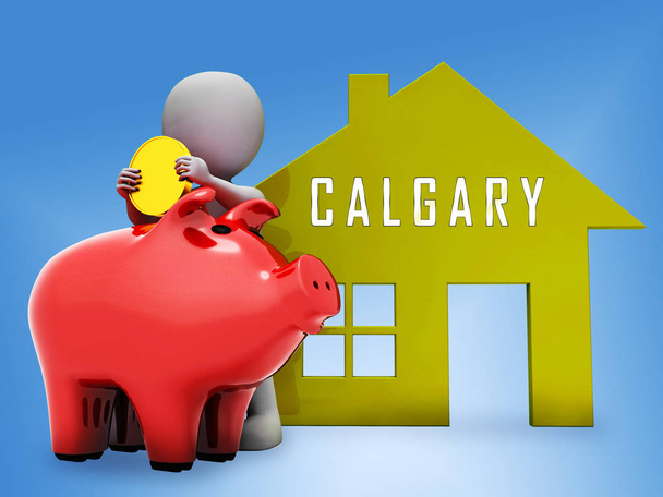 Calgary ingatlan Piggybank mutatja ingatlan eladó vagy kiadó - Fotó, kép