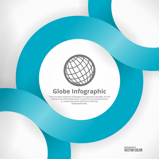 Globe Infographic Design - Vector, Image
