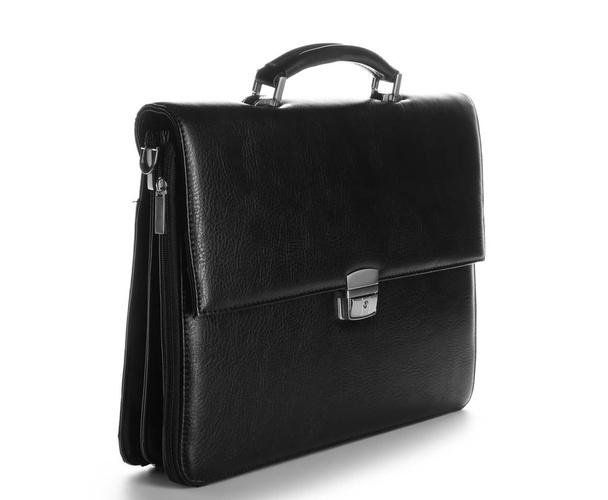 Male briefcase on white background - Photo, Image