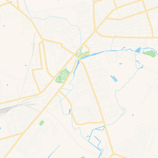 Slutsk, Beyaz Rusya yazdırılabilir harita - Vektör, Görsel