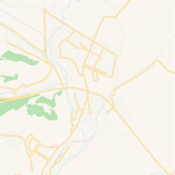 Для друку карту Hrazdan, Вірменія - Вектор, зображення