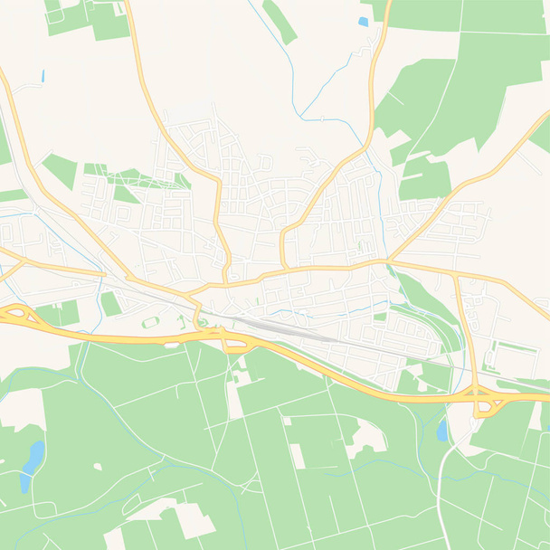 Stockerau, Áustria mapa para impressão
 - Vetor, Imagem