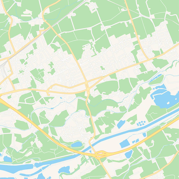 Marchtrenk、オーストリア ・ アクセスマップ - ベクター画像