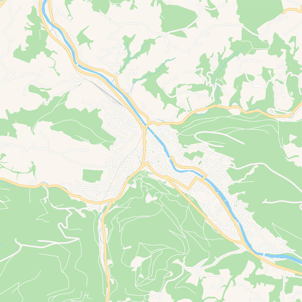 Waidhofen, Austria mapa imprimible
 - Vector, Imagen