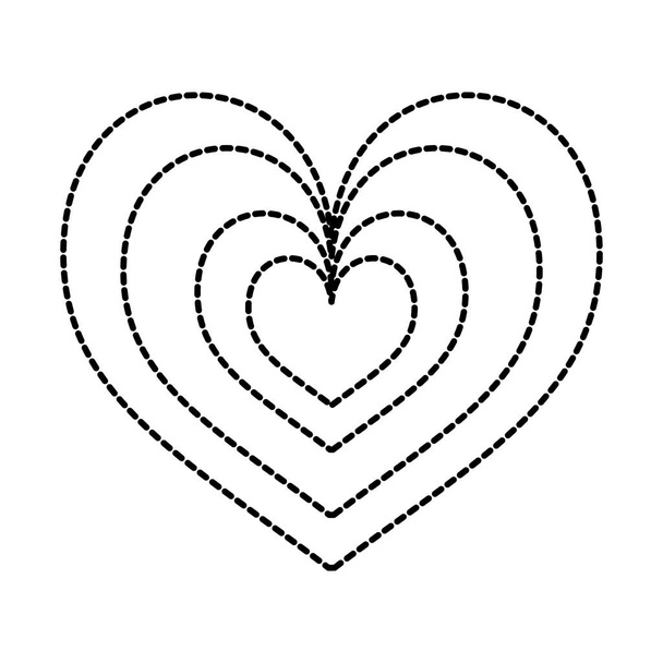 coração amor romance paixão estilo ícone
 - Vetor, Imagem