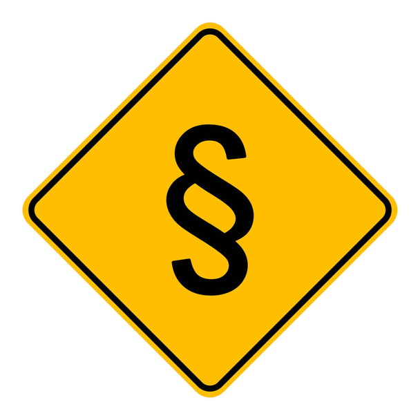 Párrafo y señal de tráfico
 - Vector, Imagen