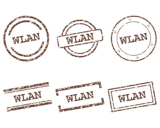 WLAN γραμματόσημα - Διάνυσμα, εικόνα