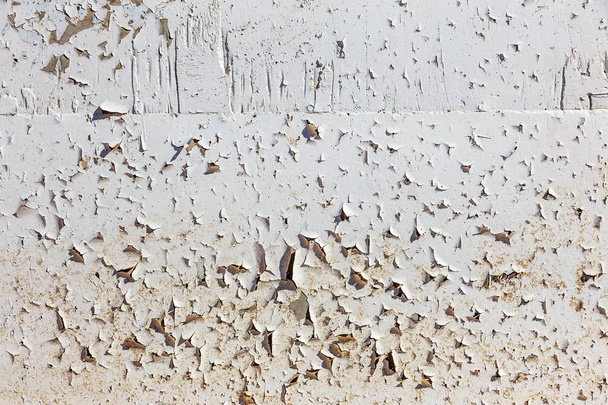 Textura de fondo de madera pintada vintage de pared rústica envejecida de madera con pintura pelada. Espacio vacío para copiar la textura de madera vieja. Pintura agrietada con muchas grietas pequeñas, textura grunge abstracta
 - Foto, Imagen