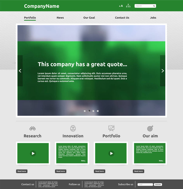 Modèle de site Web moderne pour les entreprises, illustration vectorielle
 - Vecteur, image