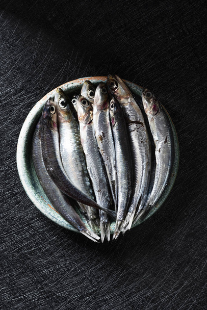 raw spanish boquerones, anchovies typical in Spain - Фото, изображение