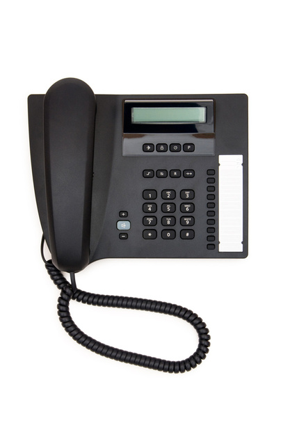Office phone isolated on the white - Photo, Image