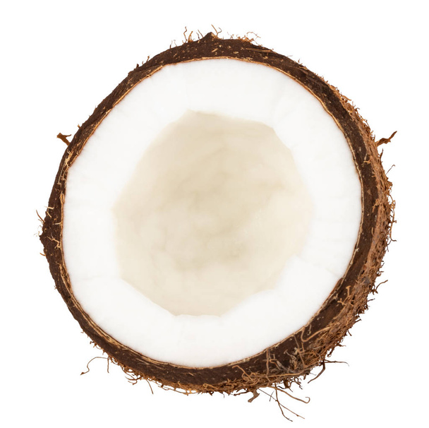 kookospähkinät eristetty valkoisella pohjalla leikkausreitillä
 - Valokuva, kuva