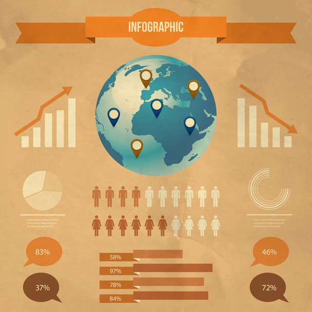 Vector set of infographic elements - Vector, Image