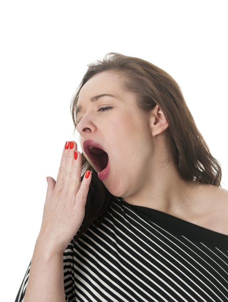 Woman yawning - Photo, Image
