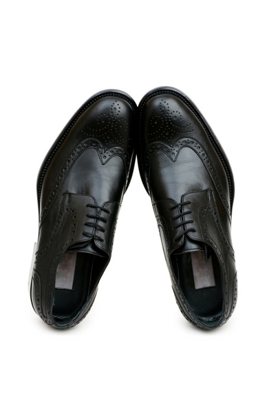 svarta skor isolerat på vita - Φωτογραφία, εικόνα