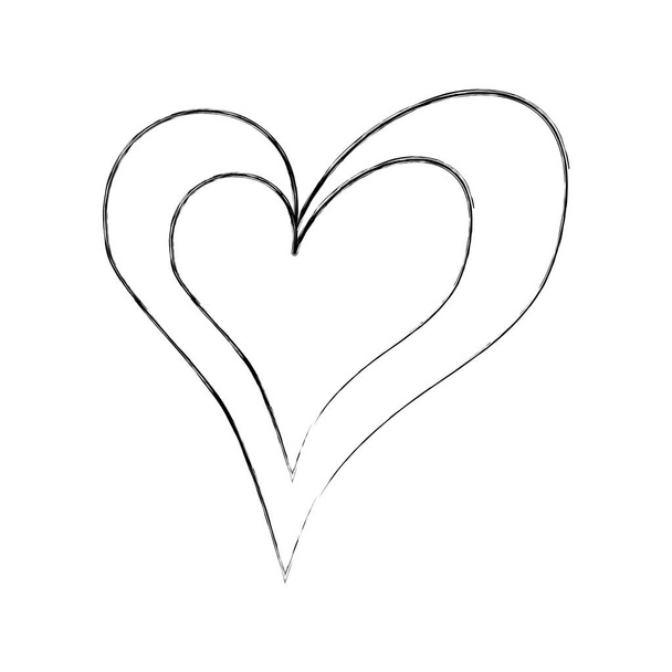liniowe serce miłość romance pasja - Wektor, obraz