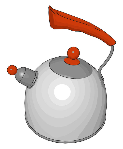 A kettle object vector or color illustration - Vector, Image