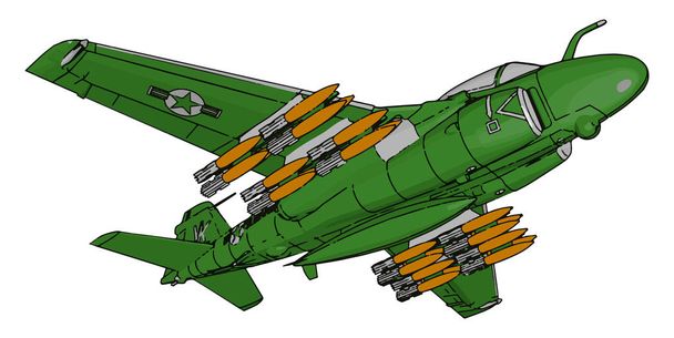Un vecteur d'avion de chasse ou une illustration couleur
 - Vecteur, image